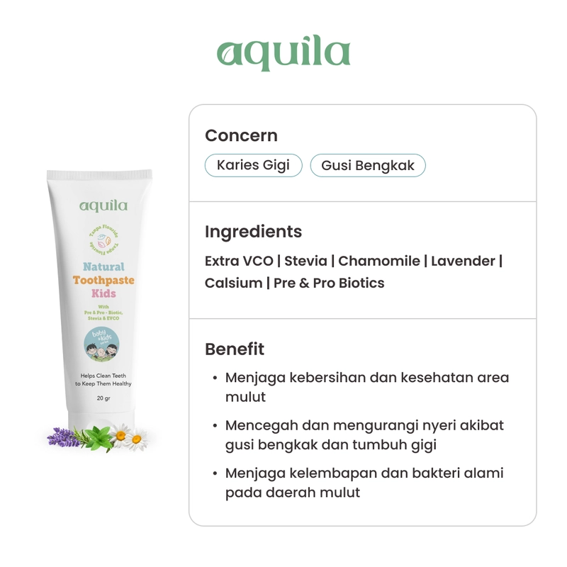 Product image Aquila Bundling Toothpaste Nonfluoride + jam pasir all variant all variant